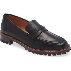 Madewell Black Leather Loafer